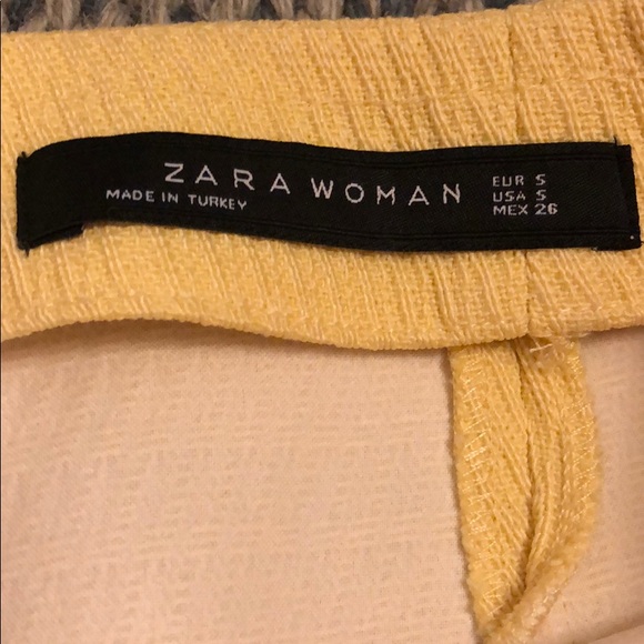 Zara Yellow Mini Skirt - Picture 4 of 6